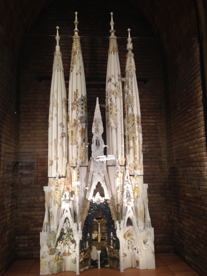 A model of the Sagrada Familia